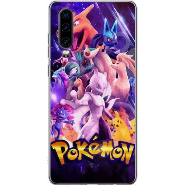 Huawei P30 Gjennomsiktig deksel Pokemon