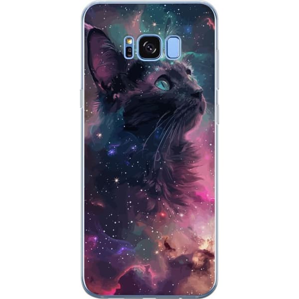 Samsung Galaxy S8 Gennemsigtig cover Katten i Galaksen