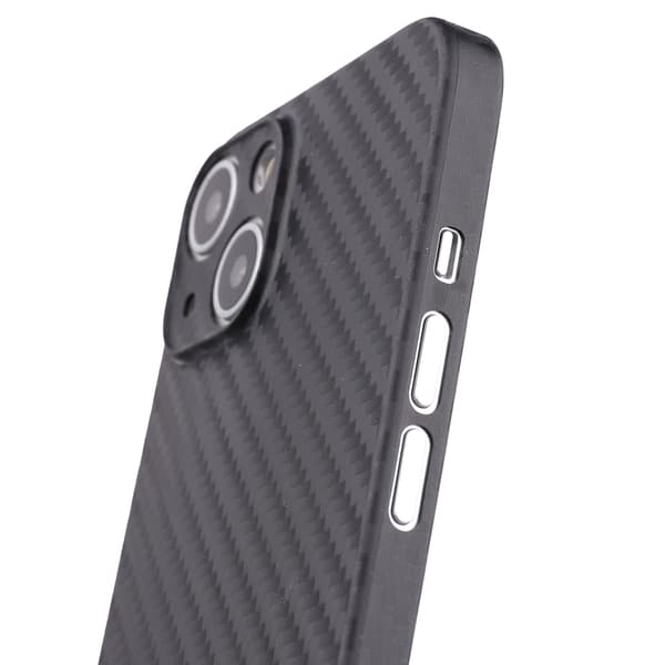 iPhone 15 - Slimmad profil och enkelhet i designen i Karbon