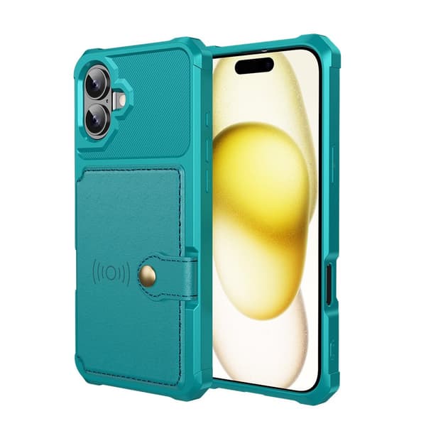 Lyxigt Plånboksskal för iPhone 16 Plus - Praktisk Funktion med en Stilren Design