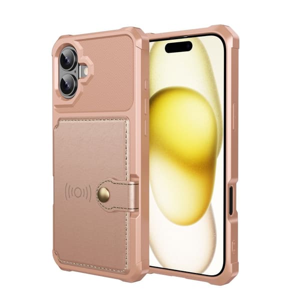 Lyxigt Plånboksskal för iPhone 16 Plus - Praktisk Funktion med en Stilren Design