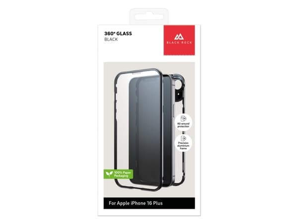 Black Rock 228104, Cover, Apple, iPhone 16 Plus, 17 cm (6.7"), Black
