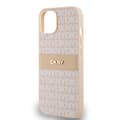 Miniatyrbild 6 av 8: DKNY iPhone 14/15/13 Mobilskal Läder Mono Stripe & Metal Logo