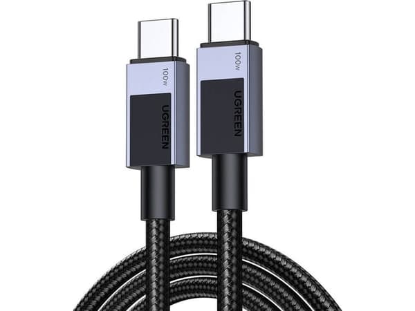Ugreen USB-kabel UGREEN L512 USB-C / USB-C PD-kabel 100W 0,5m (grå)