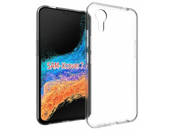 eSTUFF London - Baksidedeksel for mobiltelefon - termoplast-polyuretan (TPU) - gjennomsiktig - for Samsung Galaxy XCover7