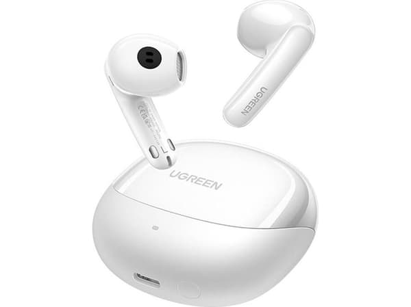 Ugreen ML Hörlurar Ugreen HiTune H6 Pro Hybrid in-ear hörlurar med brusreducering WS203 (vit)