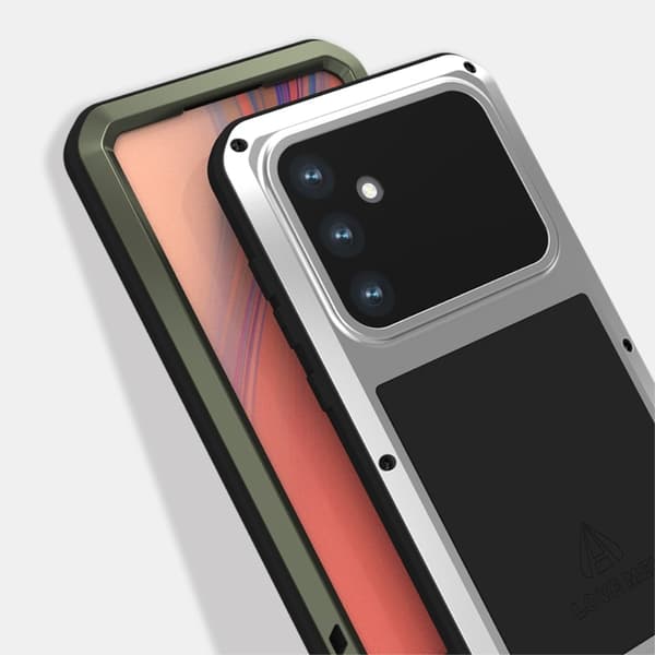 Samsung Galaxy S24 FE Case Armor suojakotelo Kuori + karkaistu lasi metalli + silikoni