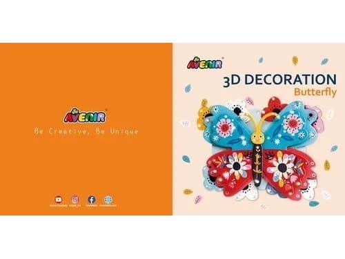 MG 3D-dekorasjon - Sommerfugl