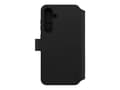 Miniatyrbilde 2 av 5: CARE by PanzerGlass - Lommebok for mobiltelefon - med stativ - termoplast-polyuretan (TPU), polyuretanlær - svart - for Samsung Galaxy S24 FE
