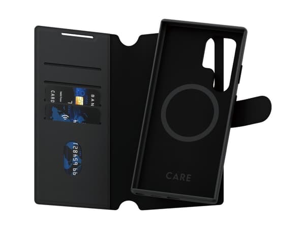 CARE by PanzerGlass Tango - Lommebok for mobiltelefon - 2-i-1 lommebok - termoplast-polyuretan (TPU), polyuretan (PU) - for Samsung Galaxy S24 Ultra