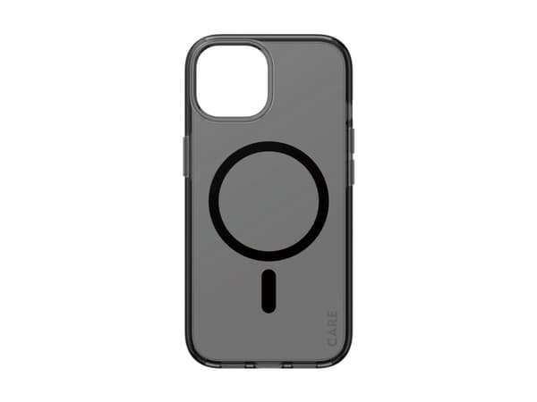 PanzerGlass CARE Flagship Case Smokey/Black MagSafe iPhone 15, Apple, Apple - iPhone 15, Tørr påføring, Ripebestandig, Sjokkresistent, Sort, 1 stykke
