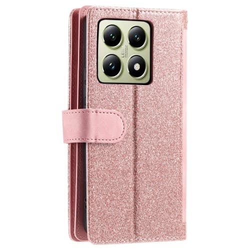För Xiaomi 14T Pro Fodral med Dragkedja och 9 Kortplatser