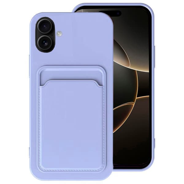 iPhone 16 - Smidigt Skal med Korthållare i Flera färgval
