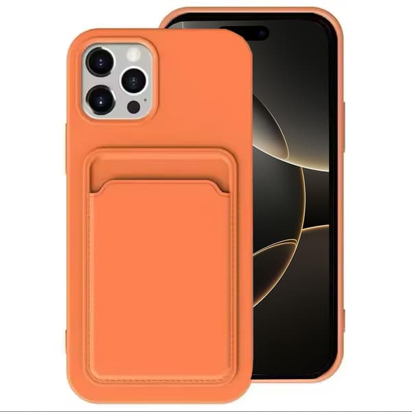 iPhone 16 Pro - Genomtänkt Floveme Skal med Korthållare