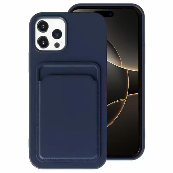 iPhone 16 Pro - Genomtänkt Floveme Skal med Korthållare
