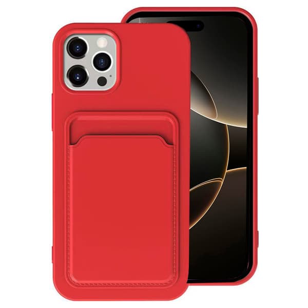 iPhone 16 Pro Max - Stilrent och Praktiskt Floveme Skal med Korthållare