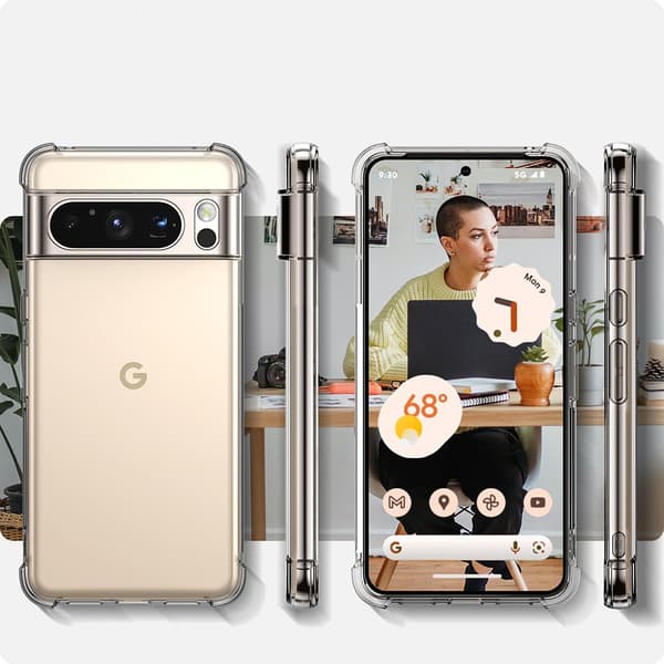 Stötdämpande Floveme Silikonskal för Google Pixel 9 Pro