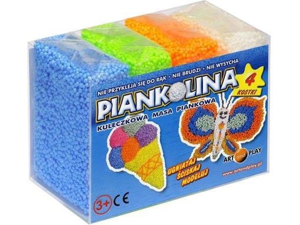 Foam clay 4 farger blå 31133