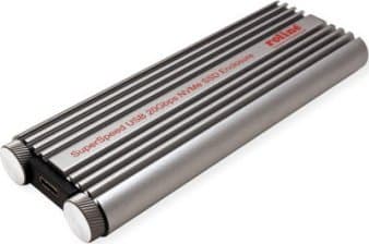 ROLINE 16.01.4147, SSD-kabinett, M.2, 20 Gbit/s, USB-tilkobling, Aluminium, Sort Aluminium, Sort