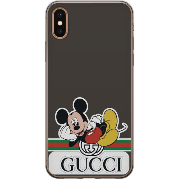 Apple iPhone XS Max Gjennomsiktig deksel Gucci Musse Pig