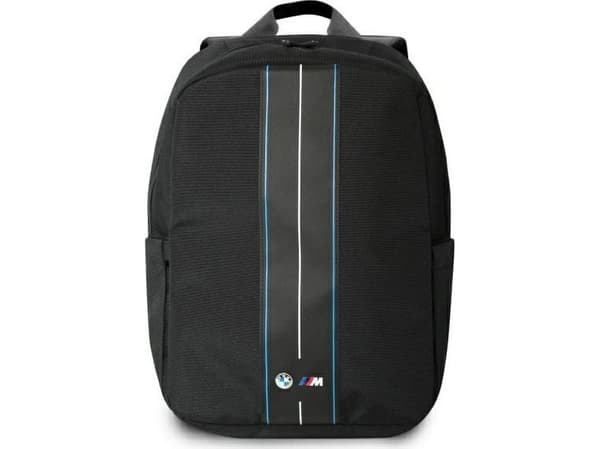 BMW Nylon Blue Stripe - Ryggsäck för 16" bärbar dator (svart)