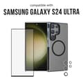 Miniatyrbilde 1 av 8: 3SIXT 4in1 Protection Bundle mobilskall, skjermbeskytter, kamerabeskytter og stressfri applikator, kompatibel med Samsung Galaxy S24 Ultra, gjennomsik