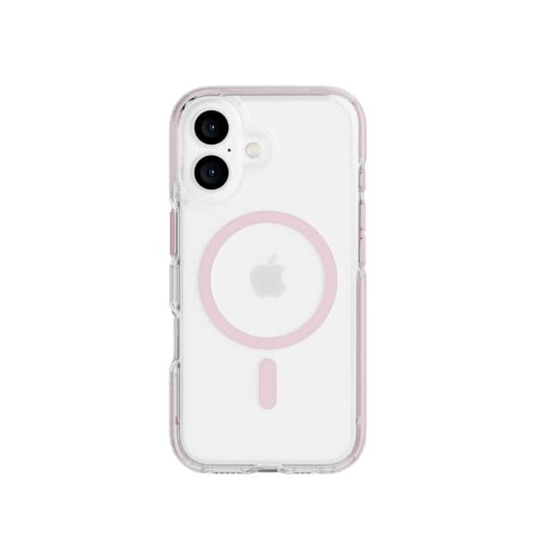 Evo Tech21 - Evo Crystal - Suojus - iPhone 16 - MagSafe - Vaaleanpunainen