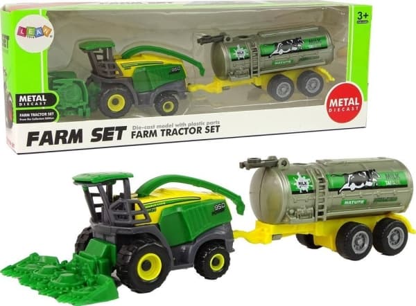 Lean Cars Farmfordon i plast Grön Gul