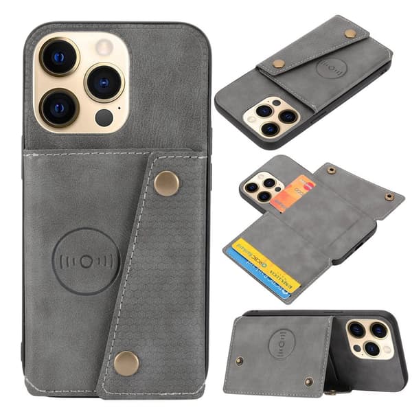 Ett Skal som Gör Mer - FLOVEME Retro Plånboksskal för iPhone 16 Pro Max