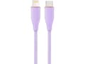 Miniatyrbilde 4 av 4: Cablexpert Premium - Lightning-kabel - 24 pin USB-C hann til Lightning hann - 1.5 m - fiolett - data & charge, formstøpt