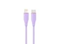 Miniatyrbilde 2 av 4: Cablexpert Premium - Lightning-kabel - 24 pin USB-C hann til Lightning hann - 1.5 m - fiolett - data & charge, formstøpt