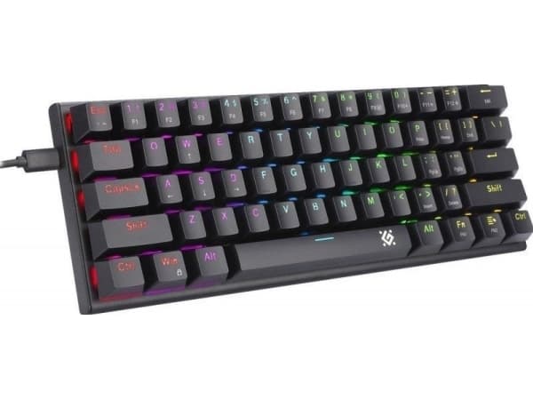 defender mekaniskt tangentbord CAIRON GK-081 RGB-bakgrundsbelysning Svart