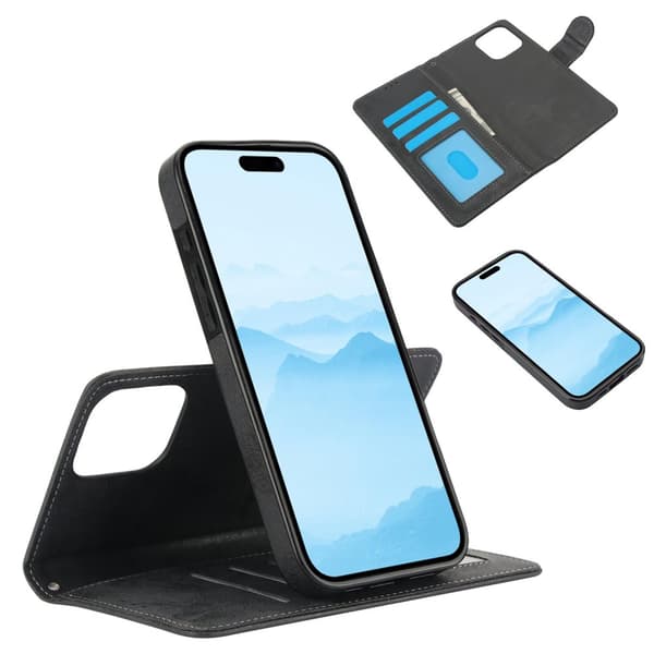 iPhone 16 Pro Max - Elegant skydd och praktisk förvaring med 3-kortfack