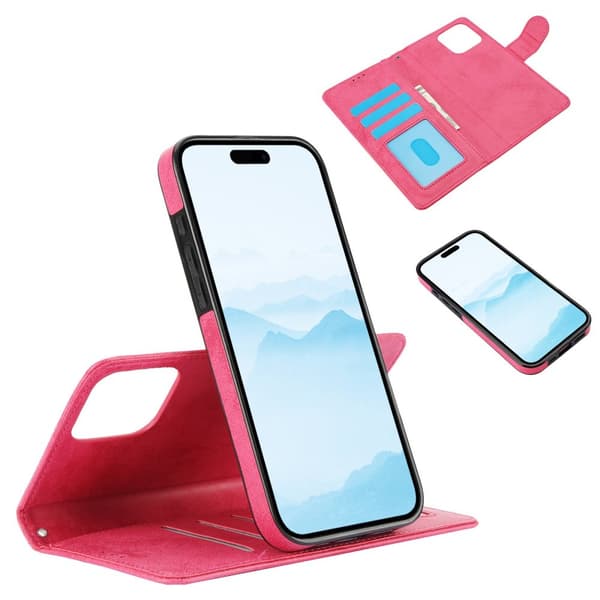 iPhone 16 Pro Max - Elegant skydd och praktisk förvaring med 3-kortfack