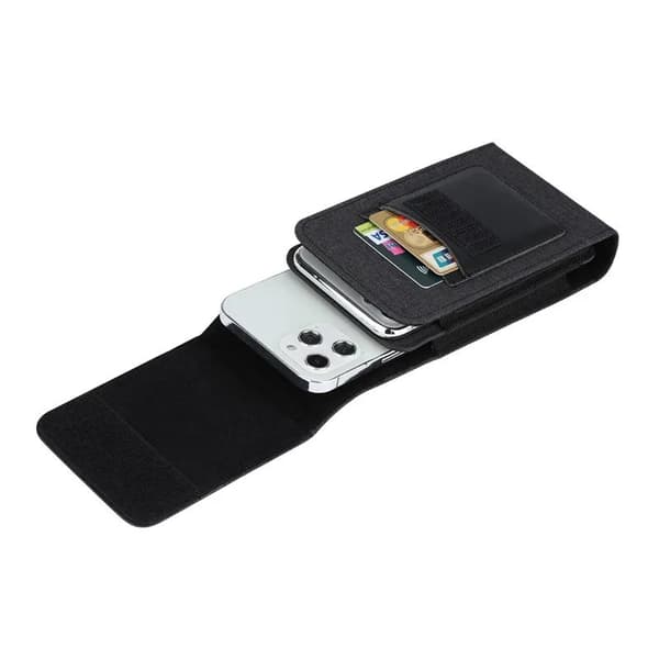 Nylon Midjeväska med Bältesklämma - Perfekt för iPhone & Samsung!