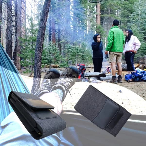 Nylon Midjeväska med Bältesklämma - Perfekt för iPhone & Samsung!