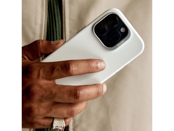 Dekodet dekodet antimikrobielt silikonbakdeksel - MagSafe-kompatibelt silikonbeskyttelsesdeksel for iPhone 16 Pro (sandstein)