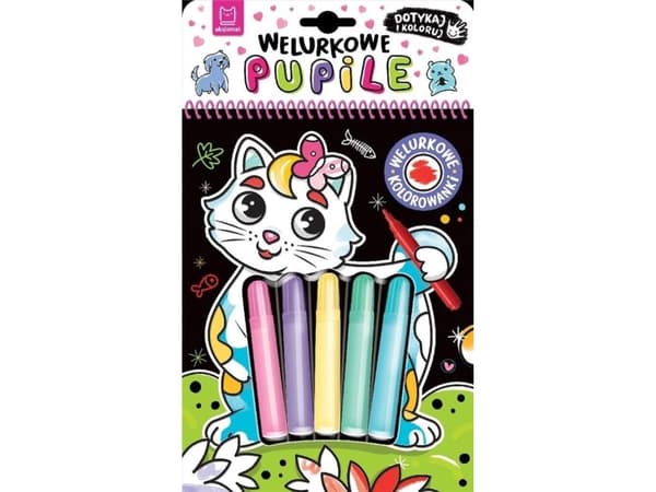 Velour Pets book: tryck och färglägg i