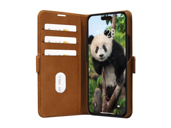 dbramante 1928 Copenhagen Wallet Case for iPhone 15 Brown