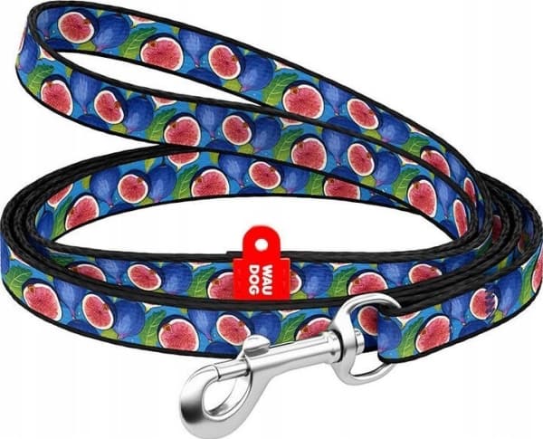 Kaulapanta Nylon koiran hihna WAUDOG 20 mm leveä, 122 cm pitkä "fig"