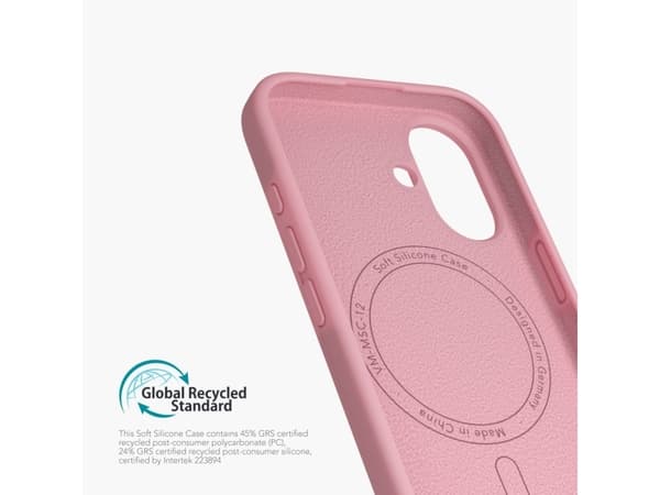 Vonmählen Soft Silicone Case, Etui, Apple, iPhone 16, 15,5 cm (6.1"), Rosa