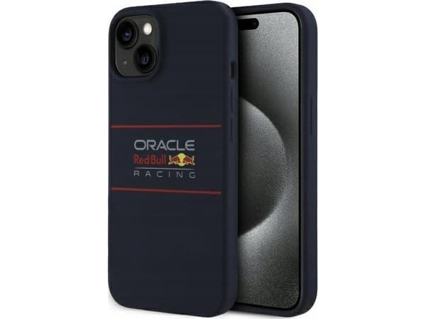 Red Bull Red Bull Red Bull Red Bull Silikoni vaakasuora Logo MagSafe Apple iPhone 15 puhelimen kotelo Sininen