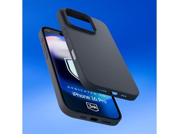 3MK Hardy Silicone MagCase pro, Omslag, Apple, iPhone 16 Pro, 16 cm (6.3"), grafit