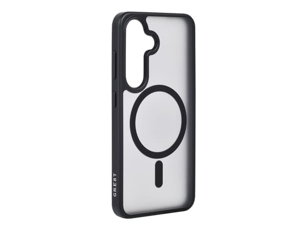 GRE8T - Baksidedeksel for mobiltelefon - MagSafe-samsvar - svart - B2B - for Samsung Galaxy S24