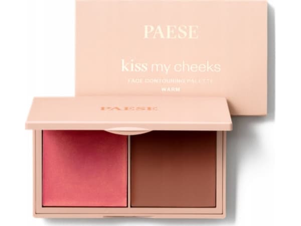 PAESE_Kiss My Cheeks kasvojen rajauspaletti Lämmin 15g