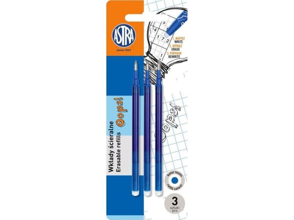 Astra Erasable Wipe Oops! 0,6mm 3stk ASTRA