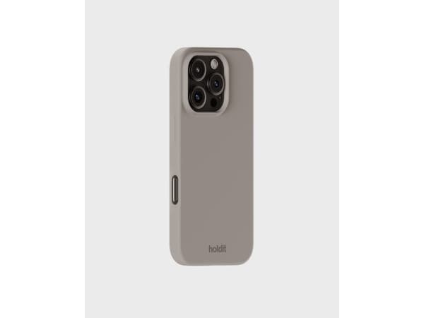 HoldIt silikoni, kansi, Apple, iPhone 16 Pro, 16 cm (6,3"), harmaanruskea
