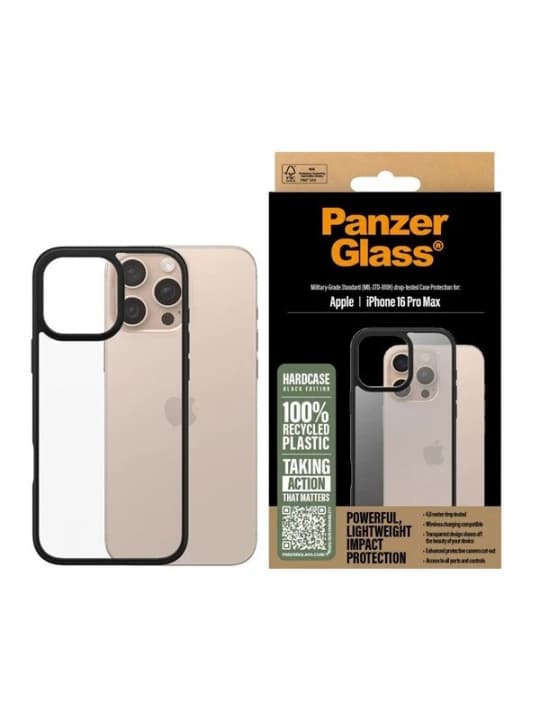 PanzerGlass HardCase - iPhone 16 - Svart