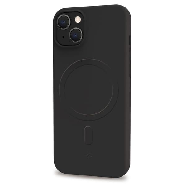 Celly Cromomag Soft rubber case MagSafe-kompatibelt iPhone 15 Svart