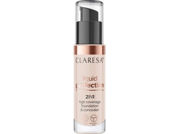 CLARESA_Liquid Perfection 2in1 flytende concealer og foundation 103 Cool Medium 34g